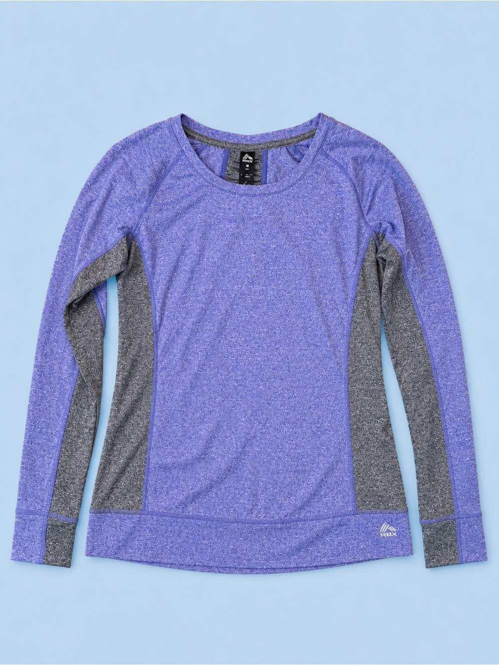 RBK gear Purple and Gray Long Sleeve Performance Top